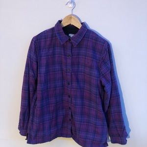 L.L. Bean Fleece lined plaid shirt